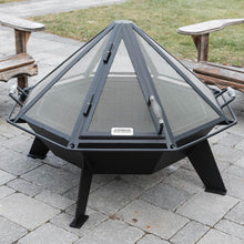 Load image into Gallery viewer, Iron Embers 3&#39; Cottager Fire Pit Package with Spark Screen (Single Door)
