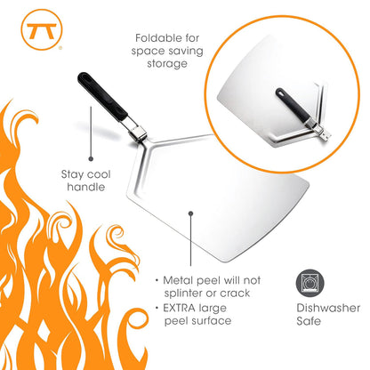 Outset Metal Pizza Paddle with Folding Handle (25.5" x 13") 66614