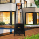 Paragon Outdoor BOOST Gas Flame Tower Heater (Hammered Black) OH-M642BL