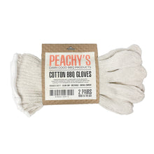 Load image into Gallery viewer, PEACHY&#39;S Cotton BBQ Gloves (2 Pairs - 4 Gloves)
