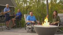 Load and play video in Gallery viewer, 42&quot; Cove Edge Round Gas Fire Pit Bowl - Midnight Mist
