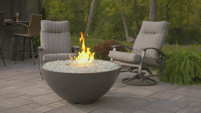 42" Cove Edge Round Gas Fire Pit Bowl - Midnight Mist CV-30EMM