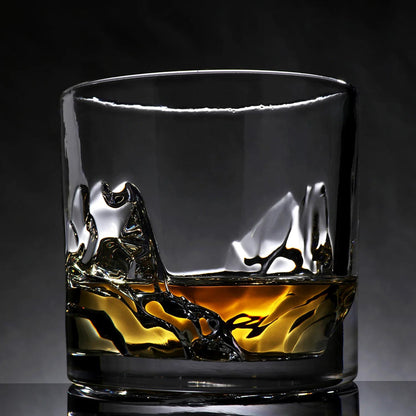 Grand Canyon Crystal Bourbon Whiskey Glasses - Set of 4 - LIITON