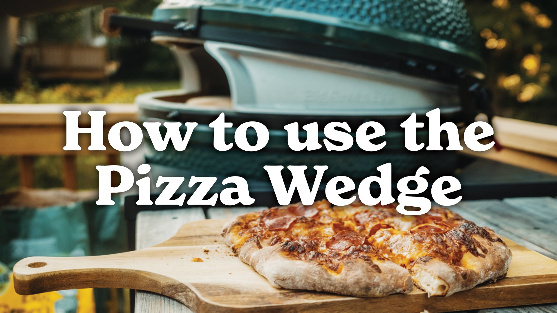 Load video: How To Use the Pizza Wedge Big Green Egg