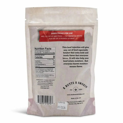 R Butts R Smokin' Double B Beef Injection 14 oz Bag