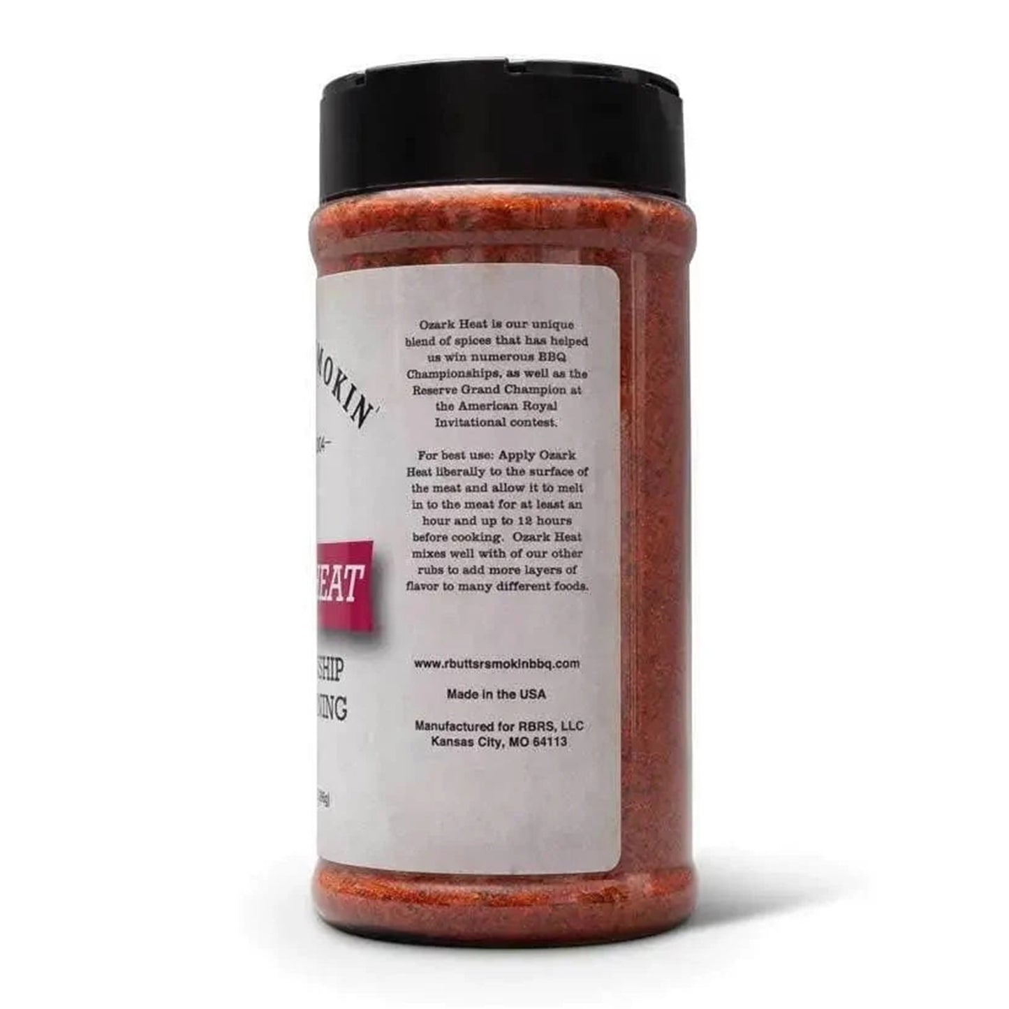 R Butts R Smokin' Ozark Heat BBQ Rub 14 oz