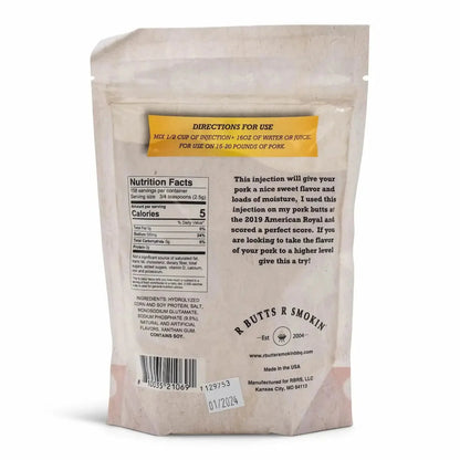 R Butts R Smokin' Porkapolooza Injection 14 oz Bag
