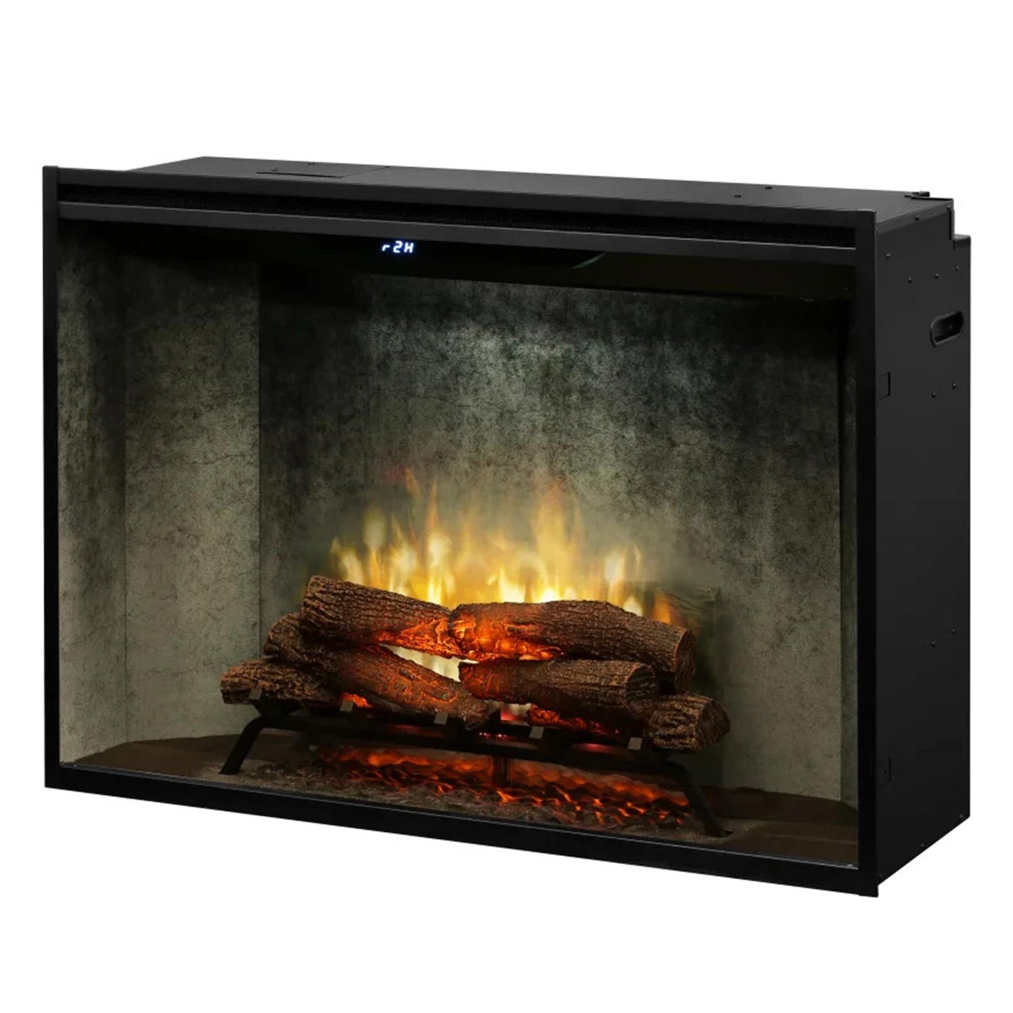 Dimplex Revillusion 42-inch Built-In Firebox with Glass Pane and Plug Kit, Weathered Concrete (RBF42WC-KIT)
