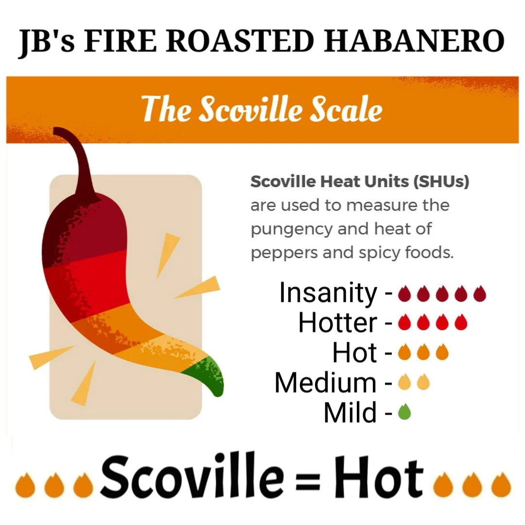 JB's MRE Fire Roasted Habanero Hot Sauce (5oz Bottle)