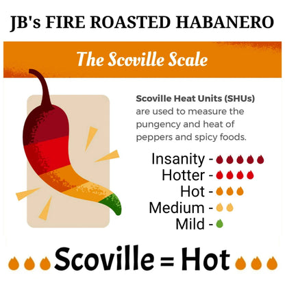 JB's MRE Fire Roasted Habanero Hot Sauce (5oz Bottle)
