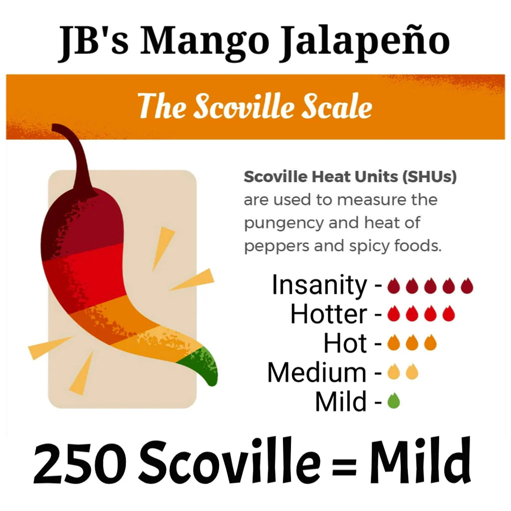 JB's MRE Mango Jalapeno Hot Sauce (5oz Bottle)