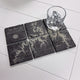 Etched Table Rock Lake Slate Coasters Set (6 Pack - 4"x4")