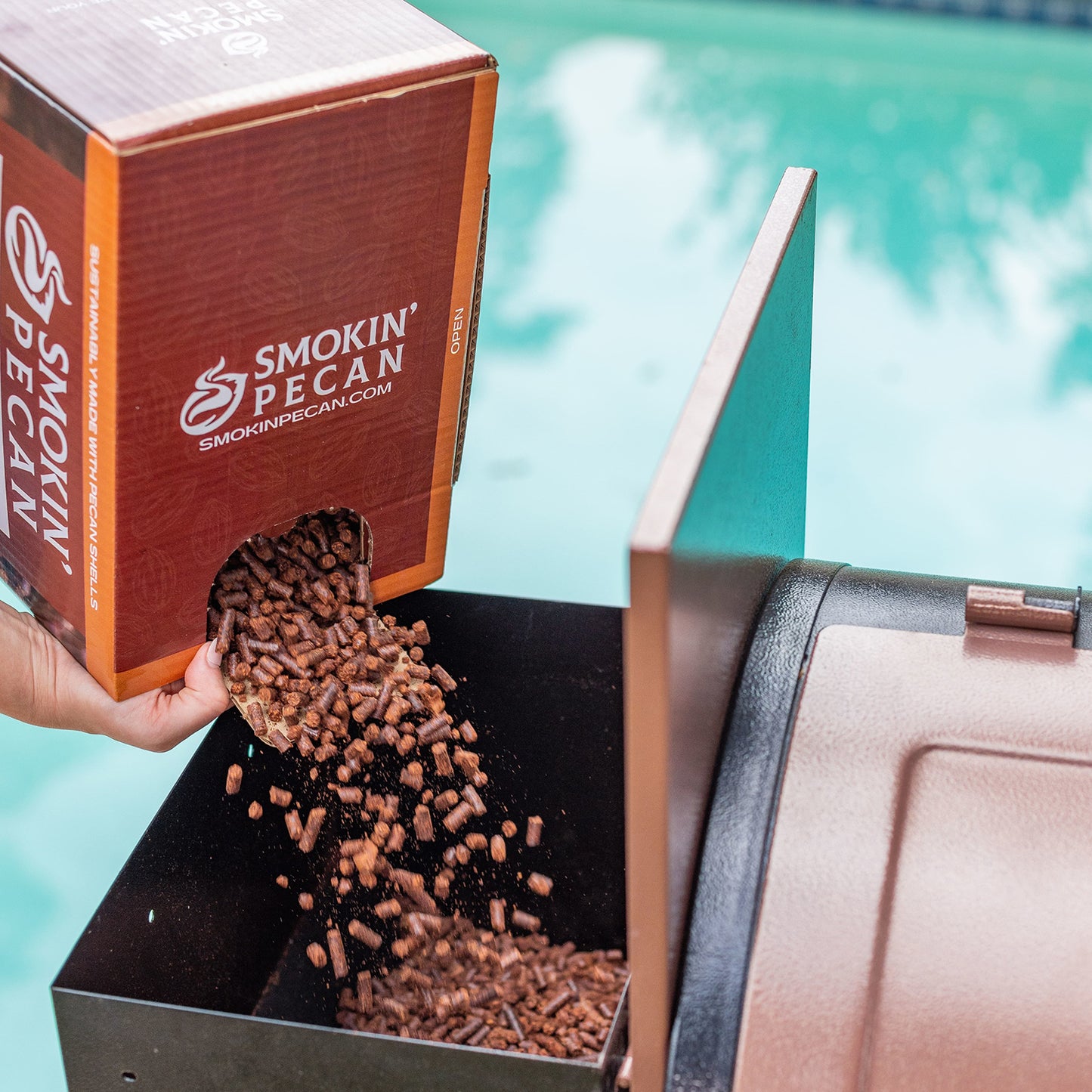 Smokin' Pecan 100% Natural Pecan Shell Pellets (20lb Box)