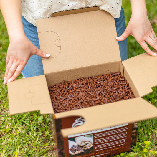 Smokin' Pecan 100% Natural Pecan Shell Pellets (20lb Box)