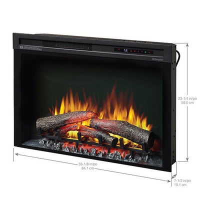 Dimplex Multi-Fire XHD 33-inch Plug-in Electric Firebox with Logs (XHD33L)