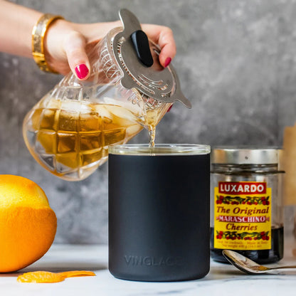 Vinglacé Glass Lined Low Ball Whiskey Tumblers