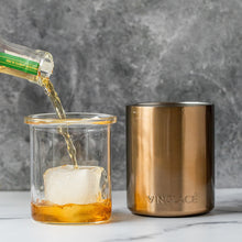 Load image into Gallery viewer, Vinglacé Glass Lined Low Ball Whiskey Tumblers
