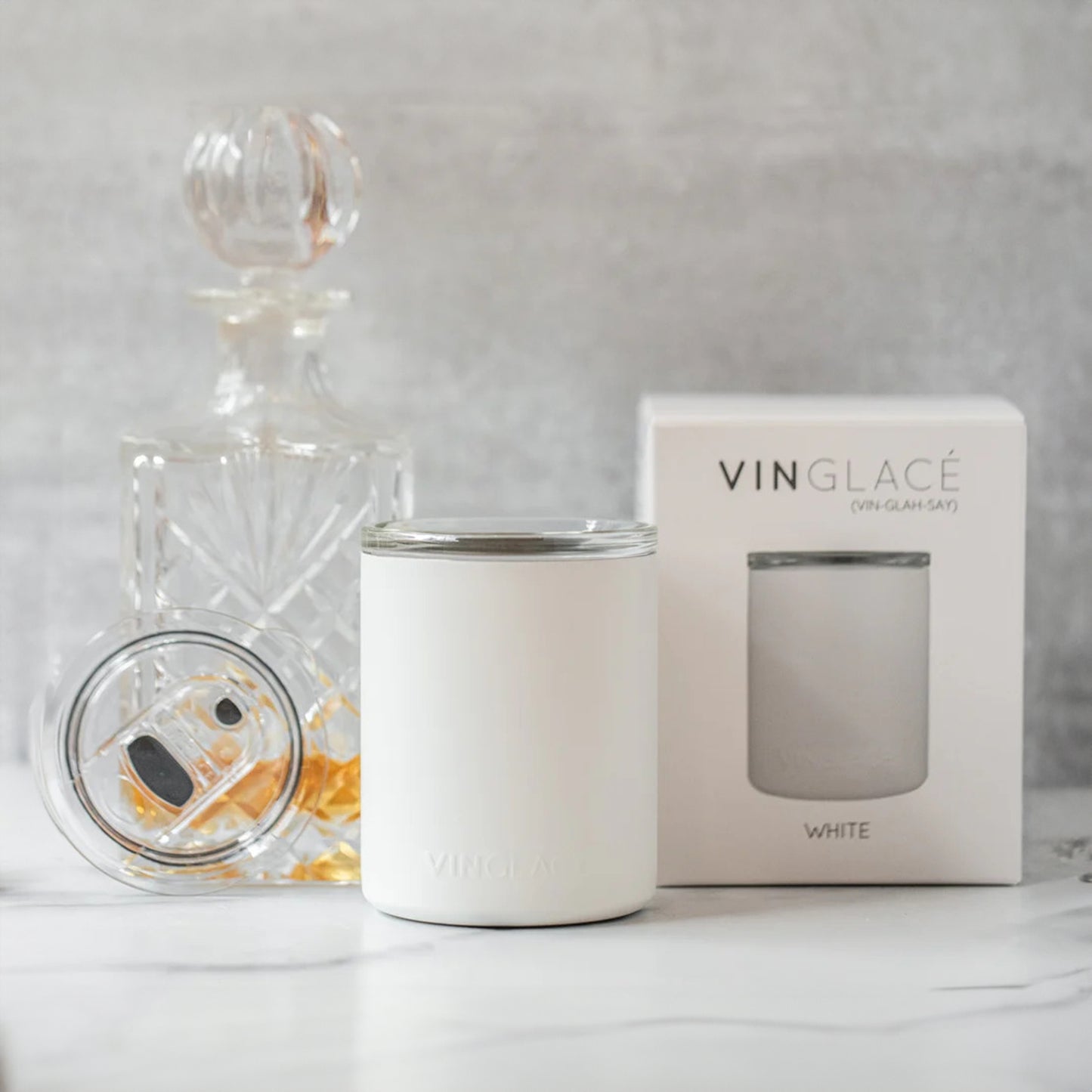 Vinglacé Glass Lined Low Ball Whiskey Tumblers