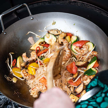 Carbon Steel Wok & Bamboo Wok Shovel