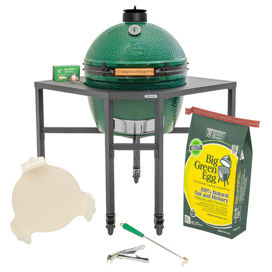 XL Big Green Egg + Corner Modular Nest Package