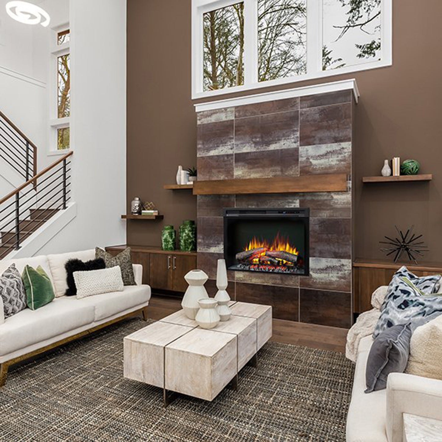 Dimplex Multi-Fire XHD 33-inch Plug-in Electric Firebox with Logs (XHD33L)