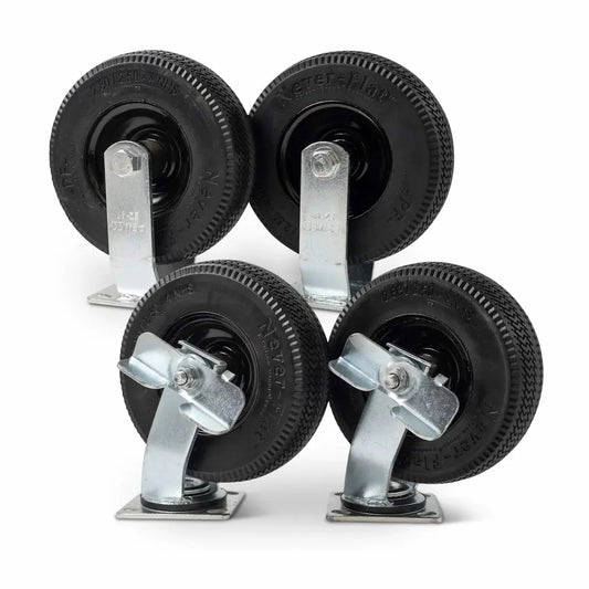 Yoder Smokers 8" Flat Free Swivel Wheel (Fits YS480s & YS640s Comp Carts)