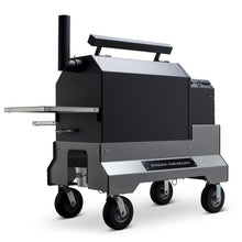 Load image into Gallery viewer, Yoder Smokers YS640s Pellet Grill on Competition Cart (Silver) + T-Stat Door Kit &amp; Stainless Side Shelves
