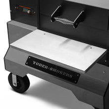 Load image into Gallery viewer, Yoder Smokers YS640s Pellet Grill on Competition Cart (Silver) + T-Stat Door Kit &amp; Stainless Side Shelves
