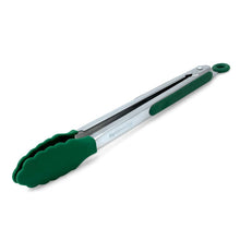 Load image into Gallery viewer, Silicone Tipped BBQ Tongs (12in)
