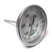 Load image into Gallery viewer, Birch Instruments 3&quot; x 6&quot;  1/2&quot; Thread Smoker Thermometer 50/550
