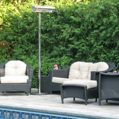 Aura Patio Plus Weatherproof Infrared Patio Heater w- Remote Control AURAPP15120SS