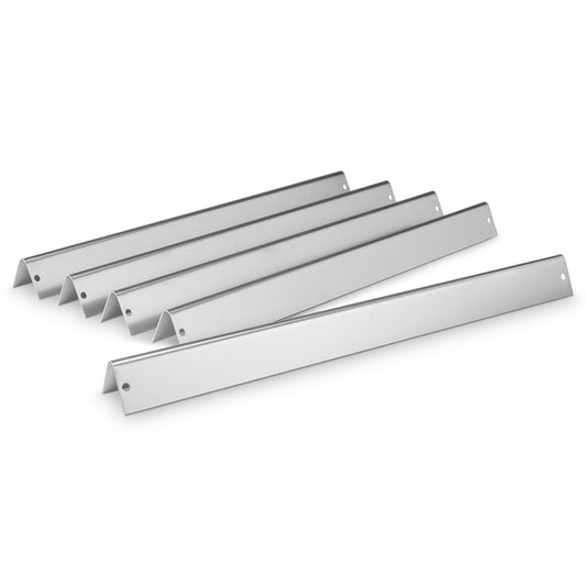 Weber Stainless Steel Flavorizer Bars - fits Spirit 200 Series, Spirit 500 Series & Genesis Silver A (Set of 5) 7535