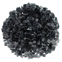 Load image into Gallery viewer, 1/2” Black Non-Reflective Fire Pit Glass (10lb Jar)
