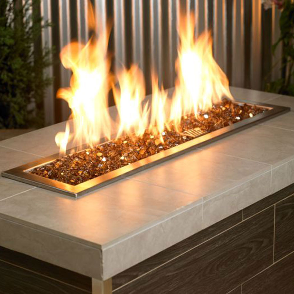 1/2” Copper Reflective Fire Pit Glass (10lb Jar)