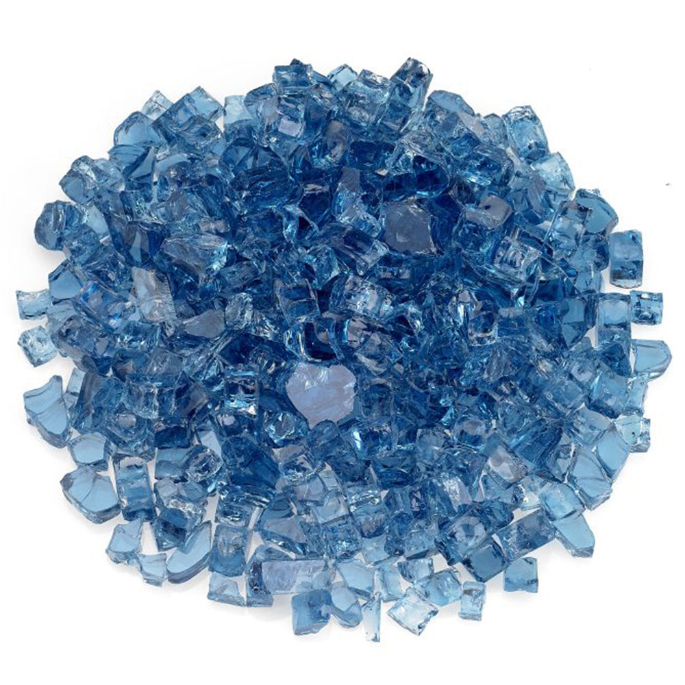 1/2” Pacific Blue Non-Reflective Fire Pit Glass (10lb Jar)