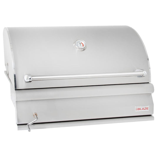 Blaze 32" Built-In Adjustable Charcoal Grill