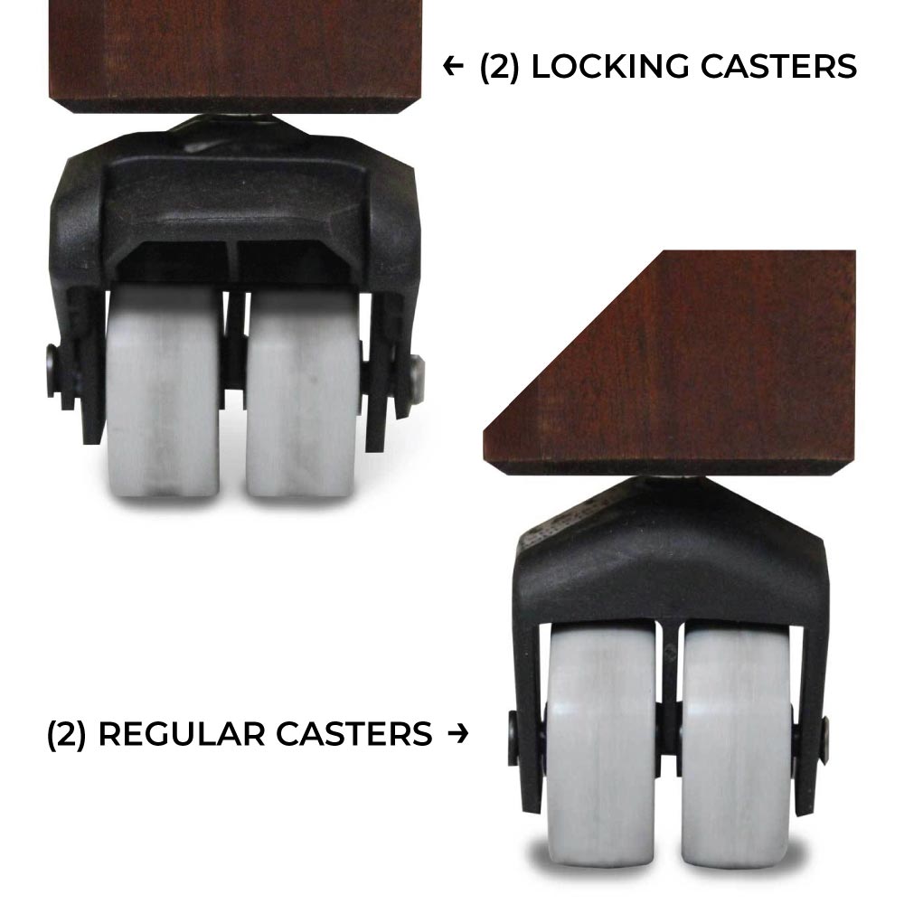 2" Locking Caster Kit (2 locking and 2 regular)
