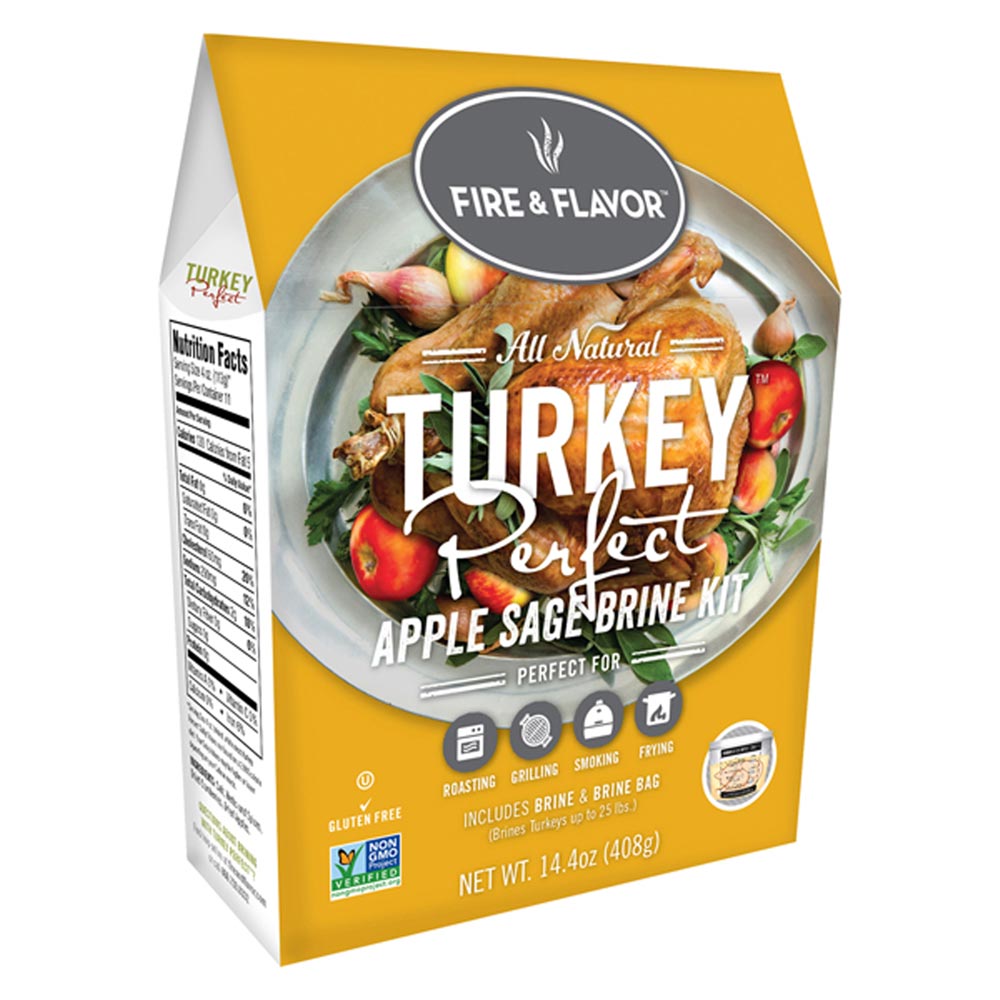 Fire & Flavor Turkey Perfect Apple Sage Brine Kit