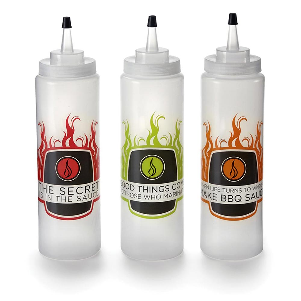Outset 76186 Condiment Squirt Bottles (Set of 3)