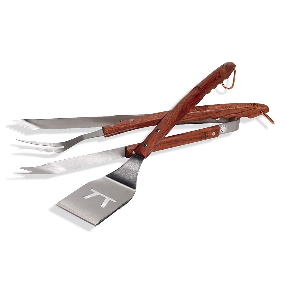 Outset QB00 Rosewood Collection BBQ Tool Set (3-Piece)