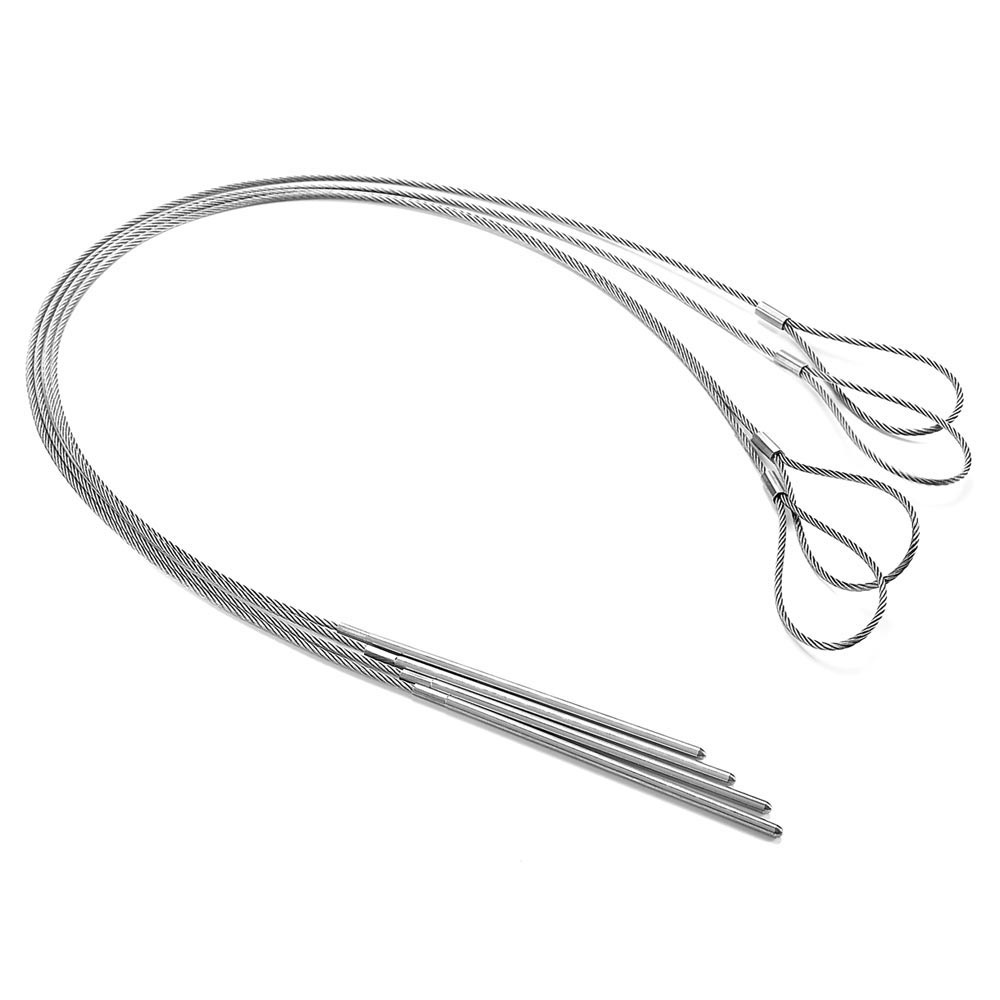 Outset QS82 Stainless-Steel Flexible Skewers (Set of 4)
