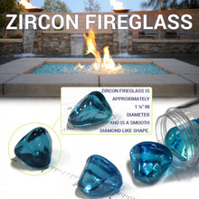 Load image into Gallery viewer, 1” Rain Drop Luster Fire Pit Glass (10lb Jar)
