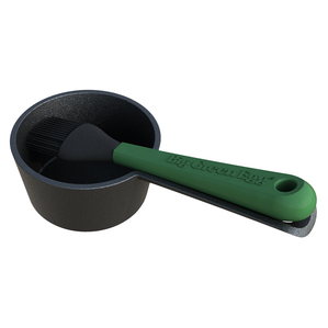 Cast Iron Saucepot with Basting Brush