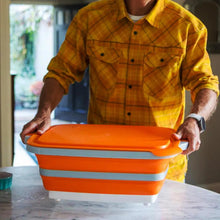 Load image into Gallery viewer, Drip EZ Collapsible Prep Tub + Cutting Board (Orange)
