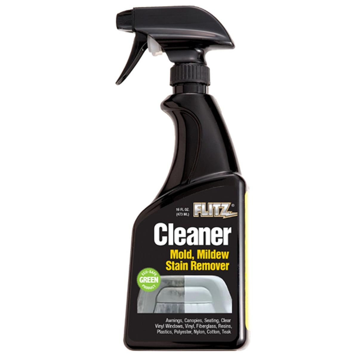 FLITZ Cleaner with Mold & Mildew Stain Remover (16oz spray bottle) MAC 20206