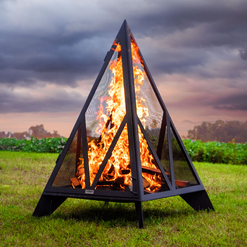 Pyramid Outdoor Fireplaces | Iron Embers
