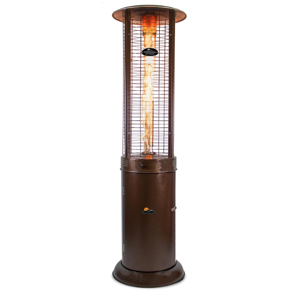 Paragon Outdoor Shine 44,000 BTU Propane Gas Flame Tower Heater (Hammered Bronze) OH-M744B
