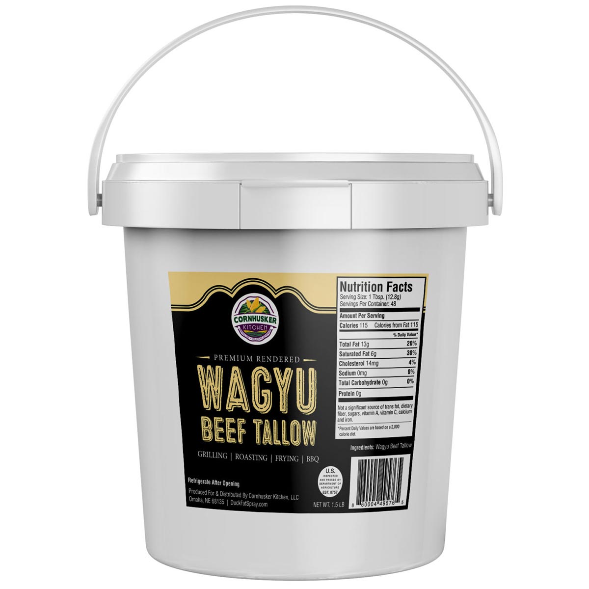 Premium Rendered WAGYU BEEF TALLOW (1.5lb tub)