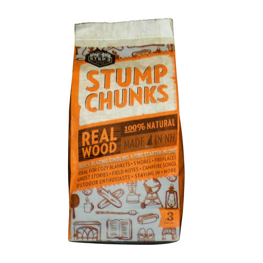 STUMP CHUNKS 100% Natural Wood Fire Starters (.3ft³ bag)