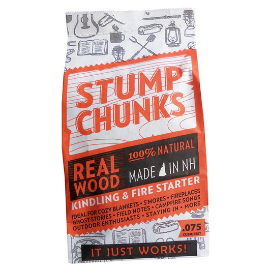 STUMP CHUNKS 100% Natural Wood Fire Starters (.075ft³ bag)